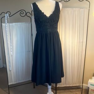 Blue Silk Dress